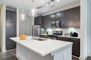 Gourmet kitchen islands* and beautiful pendant lighting